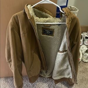 Men's/Women’s Lined Hooded Cotton Zip Jacket